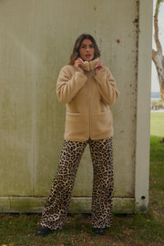 Bamie Teddy Zip | Sand | Jakke fra French Laundry