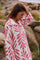 Wisteria Print Dress | Pink Leaves