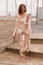 Wisteria Print Dress | Light Maroon | Kjole fra French Laundry