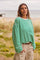 Soft Striped Long Sleeve | Bottle green | T-Shirt fra Avery