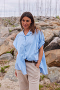Bleu Belle shirt | Blå | Skjorte fra Atelier C