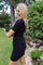 Alma Ss Turn Dress | Black | Vendbar kjole fra Liberté