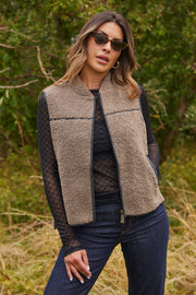 Rowe Teddy Vest | Falcon | Vest fra Mos Mosh