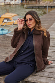 Lamby Lilo jacket | Brun | Jakke fra French Laundry