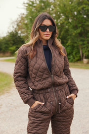 Lolly quilt jumpsuit | Brun | Termodragt fra French Laundry