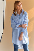 Oversized Striped Shirt | Stribet | Skjorte fra Atelier C