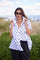 Bleu Belle Dot Shirt | White | Skjorte fra Atelier C