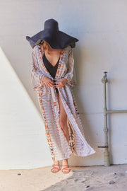 Noelani | Beige Print | Kimono fra Statebird