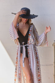 Noelani | Beige Print | Kimono fra Statebird