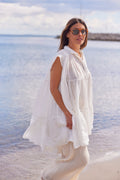 Honeysuckle Flow Tunic | White – nedsat