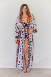 Moana | Orange Print | Kimono fra Statebird