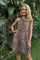 Alma Anni Dress | Lux Leo X Neon Orange |  Kjole fra Liberté