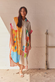 Lemonciello Shirt Dress | Orange | Kjole fra Atelier C