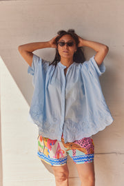 Hevea Tunika | Blau | Hemd von Atelier C