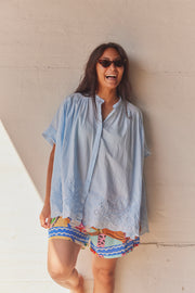 Hevea Tunika | Blau | Hemd von Atelier C
