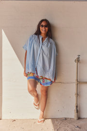 Hevea Tunika | Blau | Hemd von Atelier C