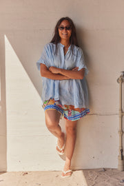 Hevea Tunika | Blau | Hemd von Atelier C