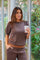 Tini Short Sleeve | Brun | Bluse fra Statebird