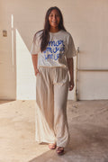 Striped Pants P9938 | Cream | Bukser fra Atelier C – nedsat