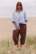 Jenna Pants | Dark Brown | Bukser fra Atelier C