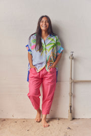 Cropped Pants FY016  | Fuchsia | Bukser fra Atelier C