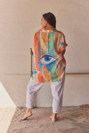 Horus Heart SS shirt | Orange | Skjorte fra Atelier C