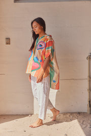 Horus Heart SS shirt | Orange | Skjorte fra Atelier C