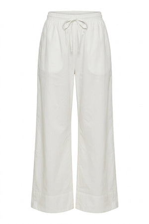Polly Cotton Pants | White