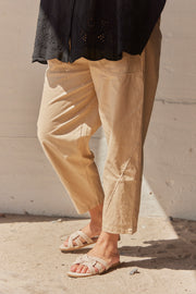 Cropped Pants FY016  | Beige | Bukser fra Atelier C