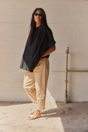 Cropped Pants FY016  | Beige | Bukser fra Atelier C