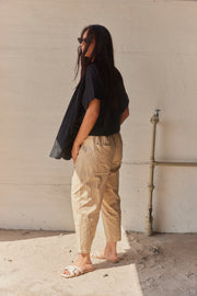 Cropped Pants FY016  | Beige | Bukser fra Atelier C