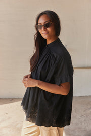 Hevea Tunic | Sort | Skjorte fra Atelier C