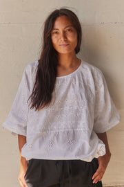 Mary Broderie Anglaise Top | Bluse fra Atelier C