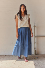 Golden Flowers Frill top | Top fra Atelier C