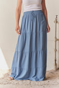 Eli Saa Solid Long Skirt | Jeans | Rock von Atelier C