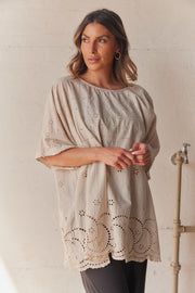 Mary Broderie Anglaise Top | Bluse fra Atelier C