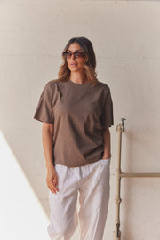 Carol Tee 205697 | Morel | T-Shirt fra Freequent