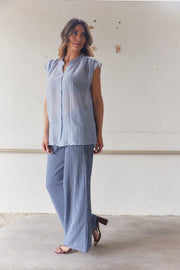 Sandy Stripe Pants | Navy | Bukser fra Avery