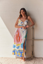 Lisa Art Dress | White | Kjole fra Atelier C