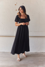 Elinor Smock Dress | Black | Kjole fra French Laundry