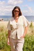 Sonja Cardigan Jacket | Cream – nedsat