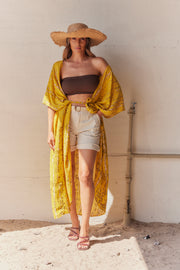 Kauai Kimono | Yellow Tiedye | Kimono fra Statebird