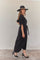 Pacific Dress | Black | Oversize kjole med bindebånd fra Statebird