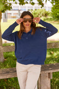 Mauda Polo Knit | Navy