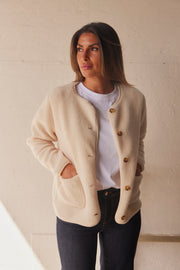 Ada Teddy Jacket | Creme | Jakke fra French Laundry