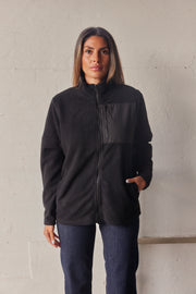 Carrow Fleece Jacket | Sort | Jakke fra French Laundry