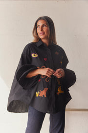 Dark Eden Stickerei Shirt | Shirt von Atelier C