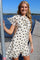 Tia Frill Dress | Creme Black Heart | Kjole fra Liberté