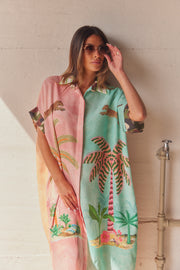 Pastel Palms Shirt Dress | Kjole fra Atelier C