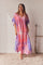 Serengeti Sun Dress | Rose | Tiedye Kaftan kjole fra Statebird